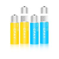 CFAY 采约 A4 5号充电锂电池 黄色 1.5V 1800mWh 2粒装