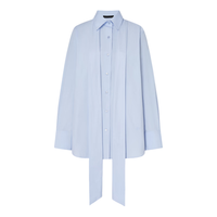 MO&Co.【秦岚同款C+系列】衬衫2025冬可拆领带精工高支棉MBE4SHT004 海盐蓝 L /170
