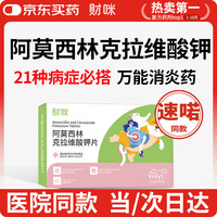 财咪 同款阿莫西林克拉维酸钾片宠物狗猫咪鼻支咳嗽感冒消炎药