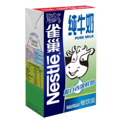 雀巢 纯牛奶 1L 全脂 早餐奶 咖啡拉花 甜品奶盖
