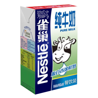 雀巢 Nestle）纯牛奶1L 全脂早餐奶饮用奶 咖啡拉花 制作甜品奶盖 奶茶店用