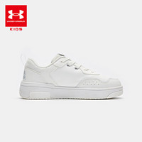 UNDER ARMOUR【商场同款】儿童板鞋男女童板鞋儿童运动鞋学生小白鞋 白