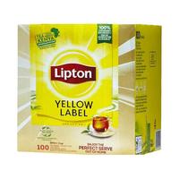 Lipton/立顿红茶早餐茶自然原叶无添加茶包100包