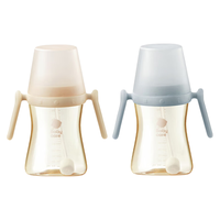 babycare 歪头仿母乳吸管杯 300ml 冰川蓝