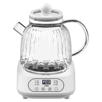 小南瓜 养生壶带滤网0拼接全自动煮茶壶恒温壶保温烧水壶分体式电热水壶0胶全玻璃养生 1L 米黄礼盒款