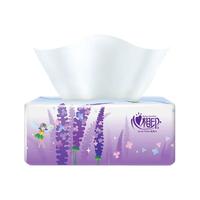 心相印抽纸纸巾 薰衣草系列3层面巾纸家用餐巾纸餐厅柔韧亲肤商用纸巾 100抽/2包