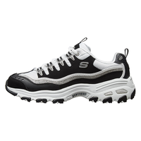 SKECHERS 斯凯奇 D'LITES系列 女士时尚绑带厚底熊猫休闲鞋 11914-BKW 黑色/白色 38
