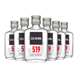 江小白 清香白酒高粱酒52度高度100ml*6瓶白酒纯粮食酒小瓶