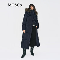 MO&Co.羽绒服2025冬90鸭绒抗寒毛领三防【轻暖漫游系列】MBE4EINT11 黑色 M /165