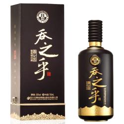 舍得 吞之乎 黑瓷描金 53%vol 酱香型白酒 750ml 单瓶装