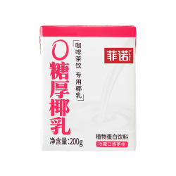 菲诺 0糖版厚椰乳 200g*6盒