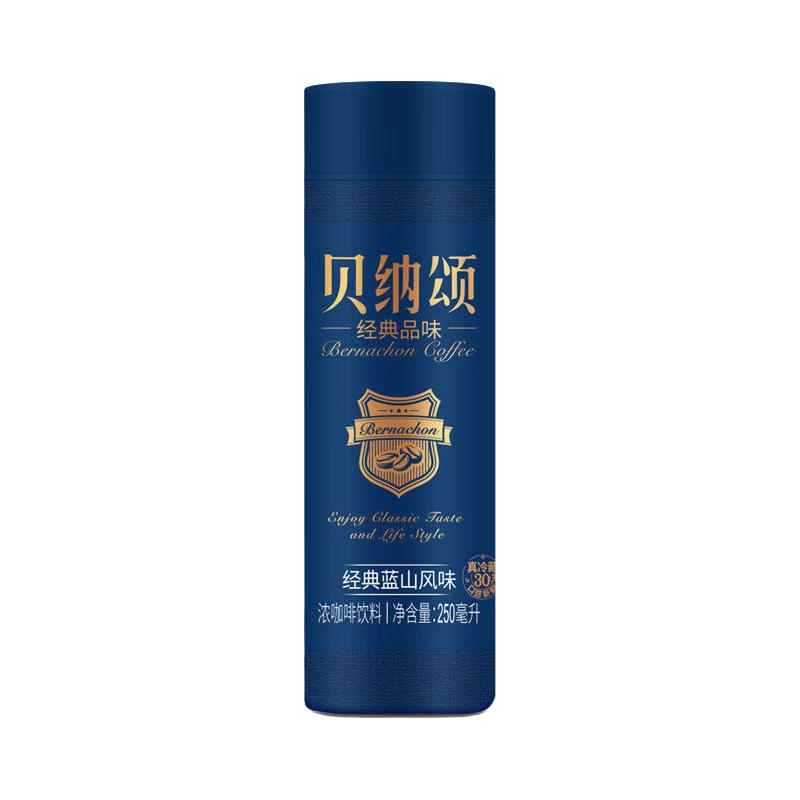 贝纳颂 浓咖啡饮料 经典澳白风味 250ml*4瓶