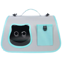 飞主流猫包外出便携包大号放两只猫咪可用透气宠物航空箱太空舱天空蓝