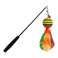 赞宠 三节伸缩杆逗猫棒（可伸长98cm）猫咪棒耐咬羽毛钓宠物玩具自嗨