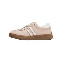 他她(TATA)休闲复古德训鞋女厚底百搭板鞋小白鞋2024秋WU401CM4 粉/白 40