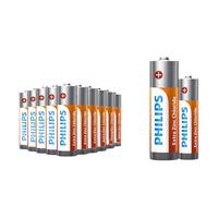 PHILIPS飞利浦电池5号干电池8颗碳性五号AA儿童玩具遥控器鼠标7号电池七