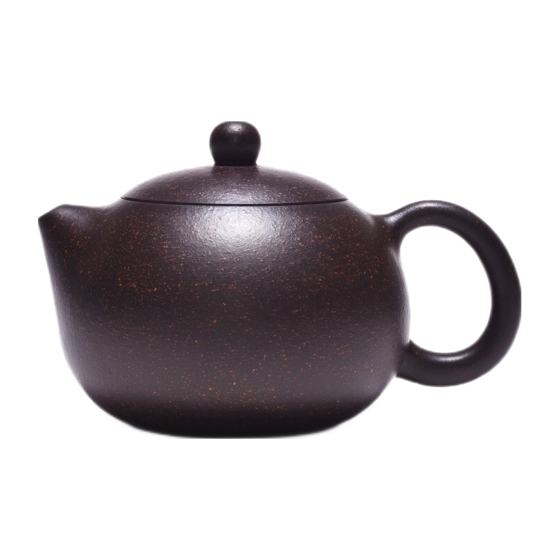 红青百年宜兴紫砂壶纯手工小茶壶泡茶壶 原矿紫泥西施壶200ml紫砂壶