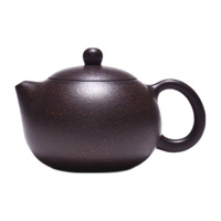 红青百年宜兴紫砂壶纯手工小茶壶泡茶壶 原矿紫泥西施壶200ml紫砂壶