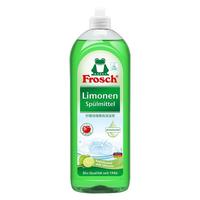 德国Frosch柠檬浓缩餐具果蔬洗洁液去油污不伤手洗洁精750ml