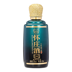 怀庄 纯粮食 酱香型白酒 50度及以上 光瓶装
