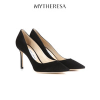 JIMMY CHOO【秋冬】 女士 Romy 85绒面革高跟鞋 P00186384 黑色 35 CN 35