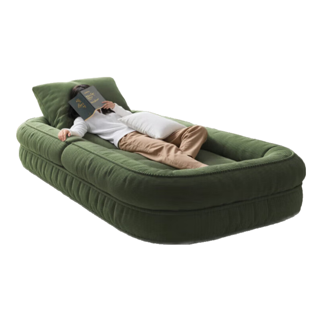 佳泰旺 懒人沙发椅70*120灯芯绒绿