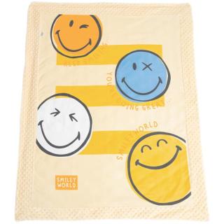 SMILEY 法国笑脸儿童豆豆毯婴幼儿盖毯宝宝毯子棉被新生儿a类秋冬