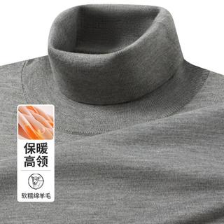 雅戈尔 【羊毛混纺】雅戈尔秋冬款商务休闲保暖高领男士打底羊毛衫