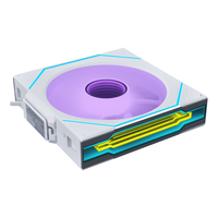 LIANLI联力积木风扇三代 无线版 INF120 Wireless 反叶 单支 白色 /需搭配控制器