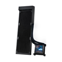 LIANLI联力隐流一体式水冷散热器 黑色 无风扇版/IPS LCD屏幕/侧置式水冷管/自由搭配