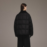 坦博尔【95绒】布朗尼2.0经典立领羽绒服女2025冬季加厚保暖外套 黑色 S
