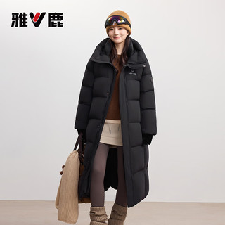 雅鹿热核系列长款羽绒服女冬季2025高充绒量加厚东北外套