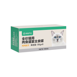 网易天成 网易严选猫罐头主食罐全价无谷湿粮发腮增肥主食罐 鸡肉味85g*6罐