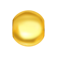 六福珠宝足金光身黄金转运珠路路通串珠 计价 B01TBGP0009 约1.04克