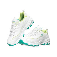 斯凯奇(Skechers)老爹鞋子女小白鞋熊猫鞋冬季运动休闲厚底百搭99999863 99999863-白色/绿色/WGR 37.5
