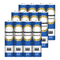 松下（Panasonic） 5号7号电池五号七号碳性干电池1.5V低耗玩具收音机遥控器挂闹钟电池青色 7号12节