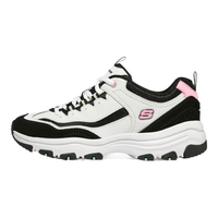 SKECHERS 斯凯奇 D'LITES系列 I-Conik 女子休闲运动鞋 88888250-WBLM 白色/黑色/柠檬色 36