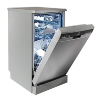 西门子(SIEMENS)独立式嵌入式两用家用全自动10套洗碗机45cm窄体设计晶御智能六大净洗系统小户型 SR23HI01KC