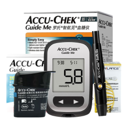 ROCHE 血糖仪家用智航觅型免调码测血糖测试仪（50片试纸+50支采血针）
