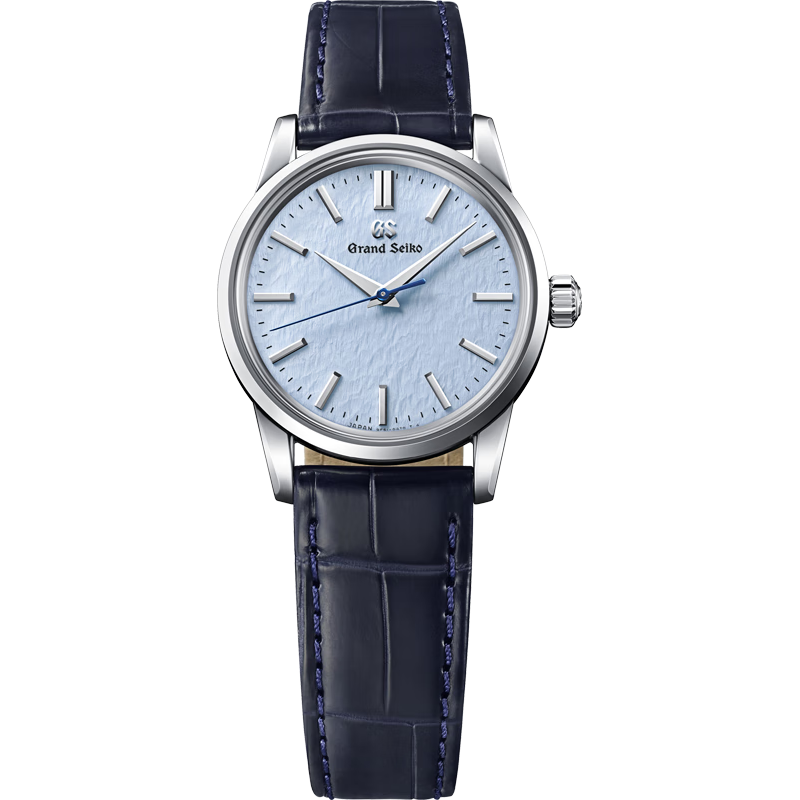 冠蓝狮（Grand Seiko）  信州雪系列gs机械SD信州蓝雪花面男表彩色表盘手表男简约正装表 石英款SBGX353G