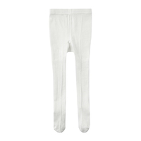 全棉时代 儿童开学连裤袜女宝打底裤袜防蚊透气女童舞蹈袜 无荧光尽白 蝴蝶结 1双 120cm