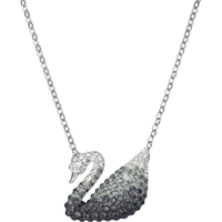 SWAROVSKI 施华洛世奇 ICONIC系列 5614103 天鹅项链 38cm 大号 灰白色