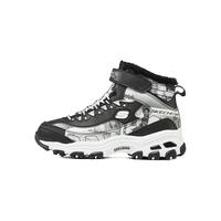 Skechers斯凯奇靴子儿童雪地靴女童棉鞋冬季加绒运动鞋大童棉靴302532L 黑色/白色-BKW 32码
