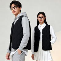 Artsdon/阿仕顿2025年秋冬男女宽松休闲高端百搭羊毛马甲坎肩 黑色 3XL