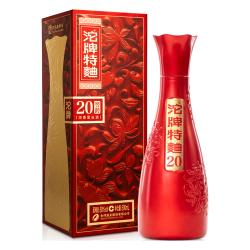 沱牌 舍得 沱牌特曲窖龄20 浓香型白酒  50度 500mL 6瓶 整箱装