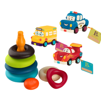 比乐（B.）比乐玩具宝宝叠叠乐玩具婴幼儿套圈圈玩具安抚玩偶新生儿 叠叠乐+迷你回力车