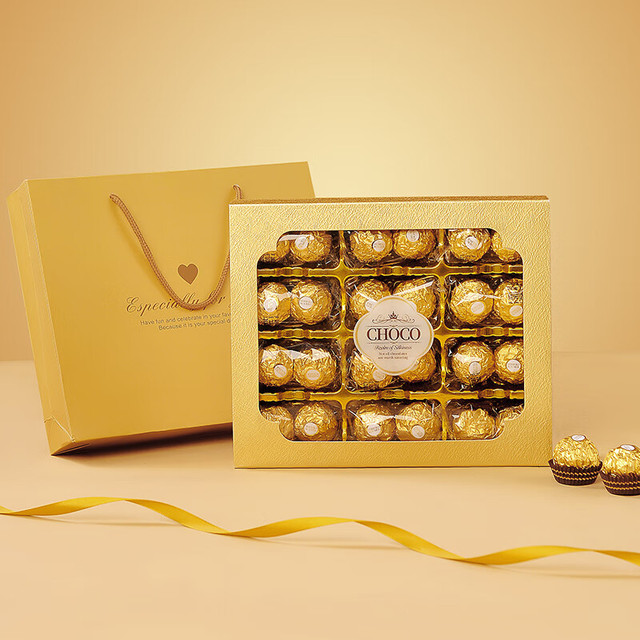 费列罗 FERRERO ROCHER 巧克力礼盒 300g 24粒