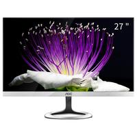 AOC 27英寸 焕新二代PLS屏 1.6mm窄边框P2791VHE/BW广视角 爱眼不闪屏显示器（HDMI版）