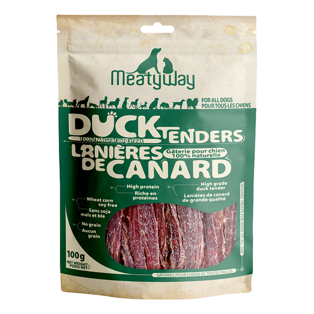 Meatyway 佩蒂Meatyway爵宴鸭胸肉苹果派100g狗狗通用犬零食鸡肉卷