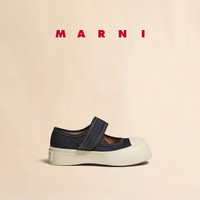 MARNI PABLO经典款女士牛仔厚底浅口玛丽珍大头鞋 00B64 37